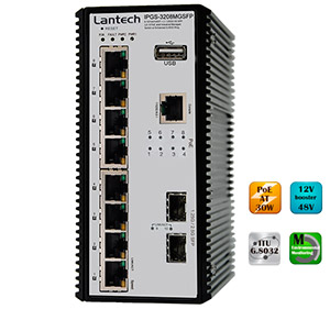 Ethernet коммутатор с 8 PoE/High PoE инжекторами и шиной на 26 Гбит/с