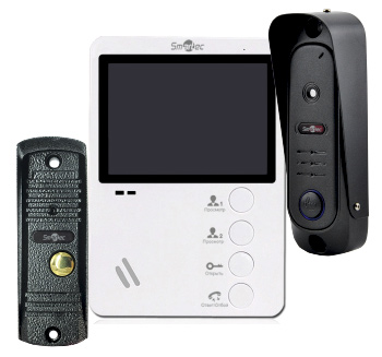 Универсальный видеодомофон для частного дома с двумя входными группами
