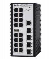 Новинка Lantech — 16-портовый промышленный коммутатор IGS-6416XSFP-12V с поддержкой передачи до 10 Гб/с