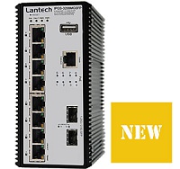 Lantech выпустила коммутатор IPGS-3208MGSFP для создания сети системы видеонаблюдения уличного объекта или транспортного средства Промышленные управляемые коммутаторы Lantech IPGS-3208MGSFP