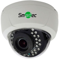 Новая 6-форматная купольная камера Smartec STC-HDX3525 с 2 Мп, вариофокальным 2,8-12 мм объективом и ИК-подсветкой для видеонаблюдения в помещениях Сверхвысокочувствительные мультиформатные HD-камеры видеонаблюдения с ИК-подсветкой до 15 м