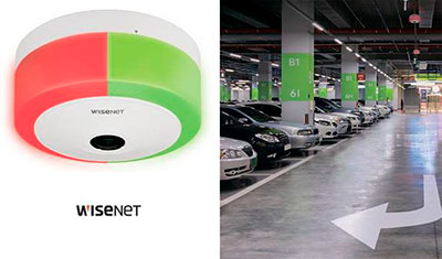 Wisenet TNF-9010: система управления парковкой со световой индикацией