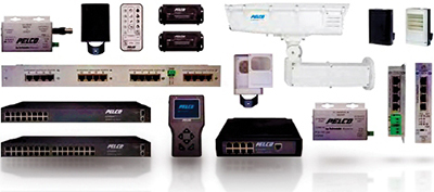 пульты управления, термокожухи, мониторы и устройства видеозаписи Pelco