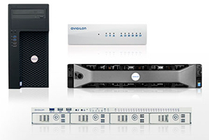 NVR, рабочие станции и модули памяти Avigilon для записи, хранения и воспроизведения видео