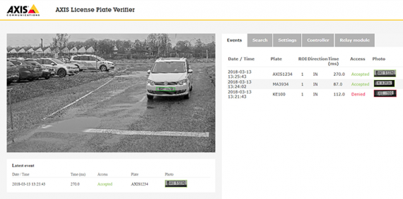 AXIS P1445-LE-3 License Plate Verifier Kit с распознаванием номеров ТС