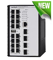 Lantech анонсировала самые высокопроизводительные промышленные коммутаторы для уличных систем видеонаблюдения и контроля доступа 16-портовый PoE коммутатор с поддержкой SFP+ для промышленной или транспортной системы видеонаблюдения