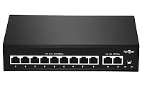Неадминистрируемый 9-портовый PoE коммутатор Smartec ST-NS209MB-MD
