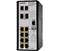 Промышленный 8-портовый коммутатор Lantech IPES-3208C с PoE инжекторами для каждого порта